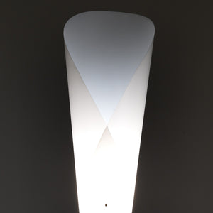 Lampada da terra in polipropilene bianco opaco cm Ø31,5 x H160