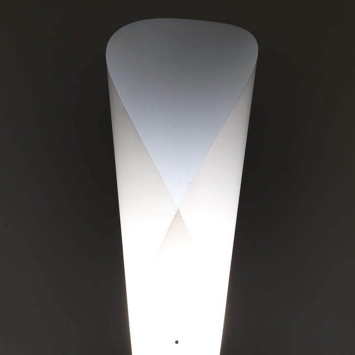 Lampada da terra in polipropilene bianco opaco cm Ø31,5 x H160