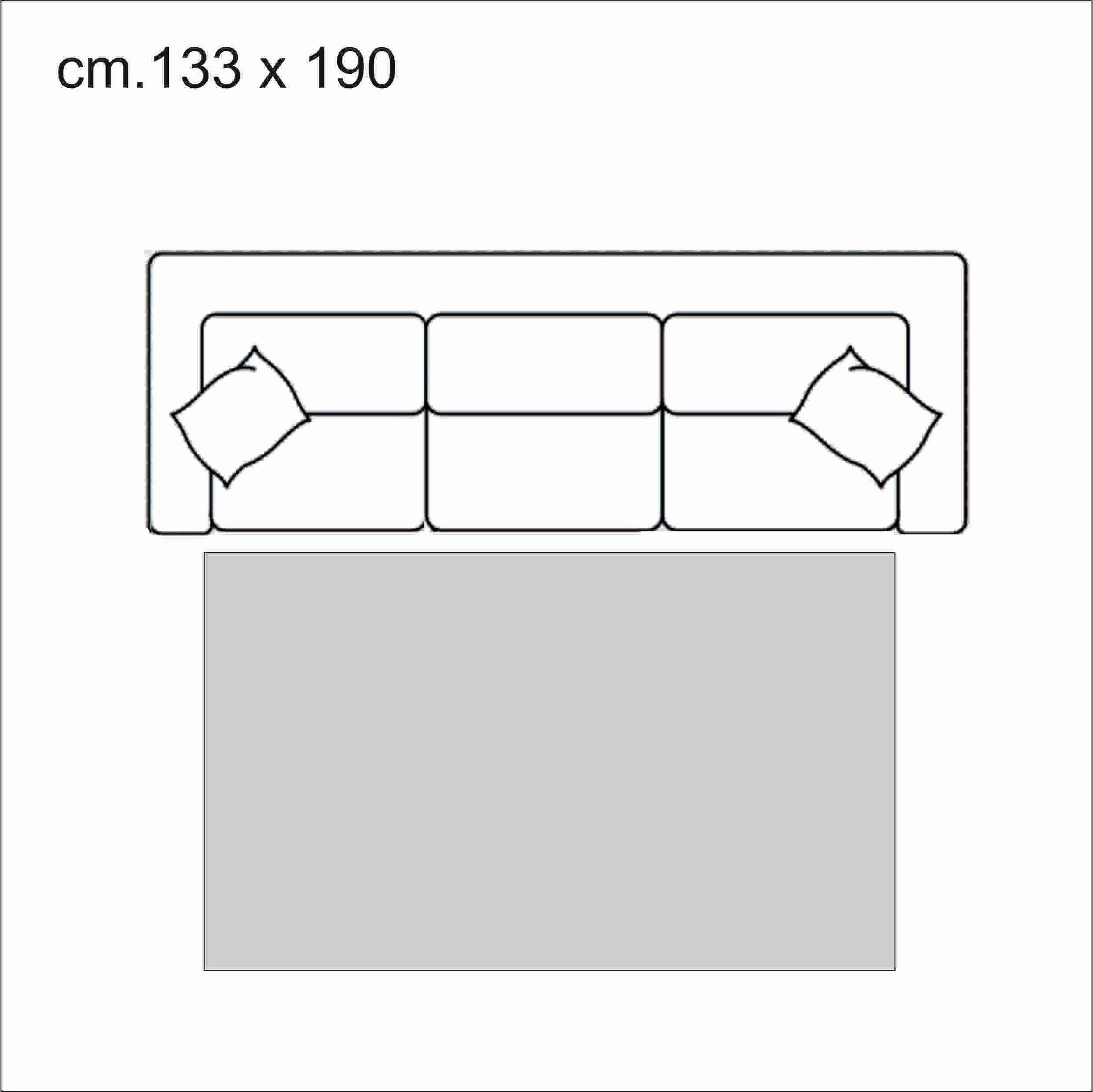 Tappeto 100% polipropilene grigio cm.133 x 190