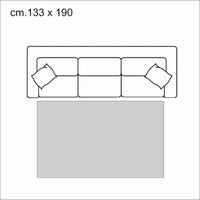 Tappeto 100% polipropilene grigio cm.133 x 190