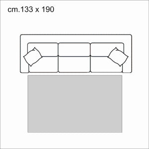 Tappeto 100% polipropilene grigio cm.133 x 190