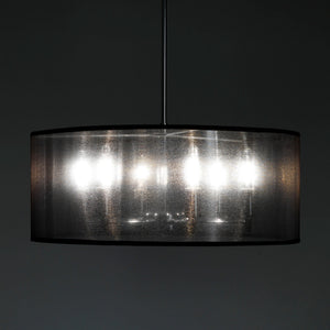 Lampadario in metallo cromato argento cm.Ø 50 H.20