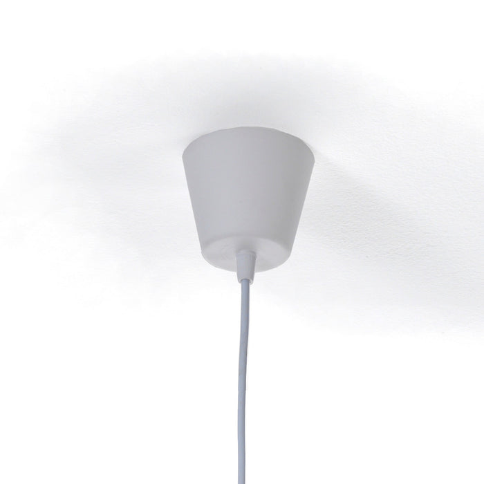 Lampadario in polipropilene bianco opaco cm H.30 x Ø.40