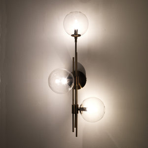 Lampadario in metallo verniciato ottone cm. L.74 P.20 H.23