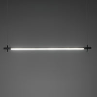 Lampadario in allumino nero cm. Ø.2,2 L.120