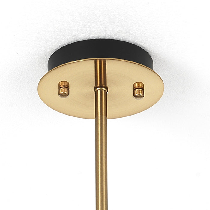 Lampadario in acciaio verniciato ottone anticato cm. Ø.60 H.74