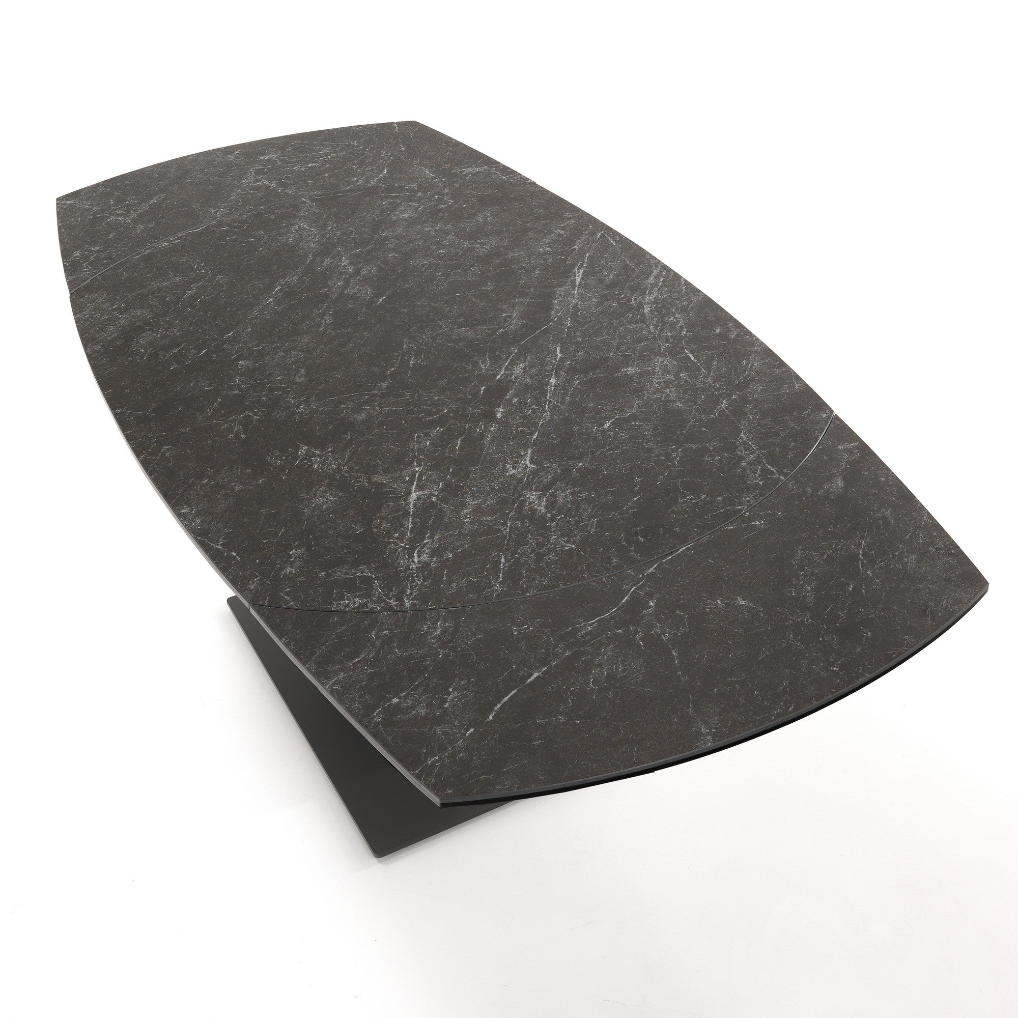 Tavolo allungabile in ceramica nero cm. H.77 x P.90 x L.120/180