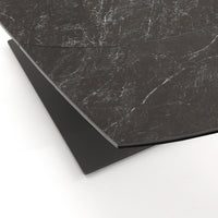 Tavolo allungabile in ceramica nero cm. H.77 x P.90 x L.120/180