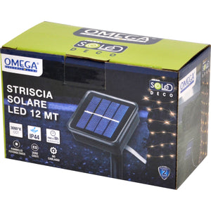 Striscia LED ad energia solare 12mt 6W