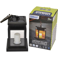 LANTERNA SOLARE CANDELA LED 2000K IP55 CON CLIP