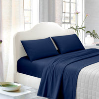 TESS-HOME COLLECTION Completo letto 1 piazza tinta unita  blu