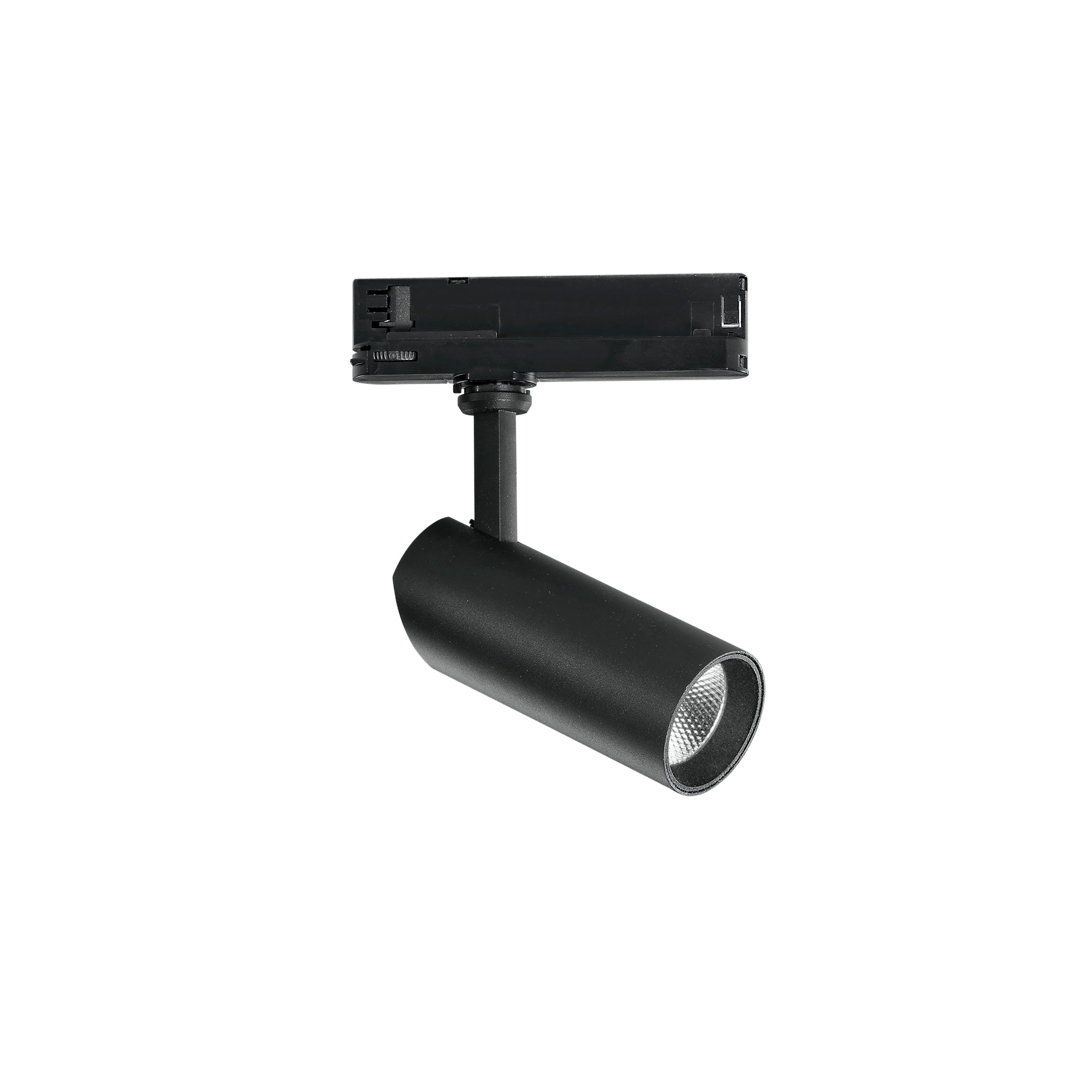 Faro LED ACTION nero con adattatore trifase invisibile LED 20 W 2000 Lumen 3000K (luce calda)