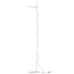 Piantana LED BOOK in alluminio bianco con diffusore orientabile 18W 3200K