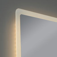 Specchio LED da Parete Racale Multifunzionale Cornice Bianca 60 x 80 cm pro.tec