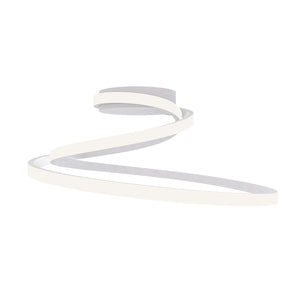 Plafoniera LED COASTER in alluminio bianco 40W con interruttore CCT