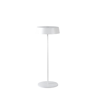 Lampada LED ricaricabile da esterno COCKTAIL in metallo bianco con touch dimmer