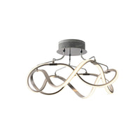 Plafoniera LED FLIGHT in nichel spazzolato 28,8W 4000K (luce naturale)