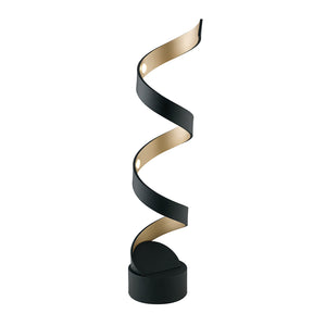 Lampada da tavolo HELIX nera e oro 12W 4000K (luce naturale)