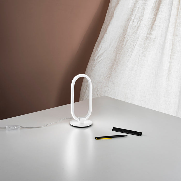 Lampada da lettura LED INFINITY in alluminio bianco 11,5W 4000K (luce naturale)