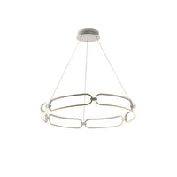 Sospensione INFINITY Bianco in Alluminio 61,5W 5530LM 4000K(Luce naturale) 120x78xcm.