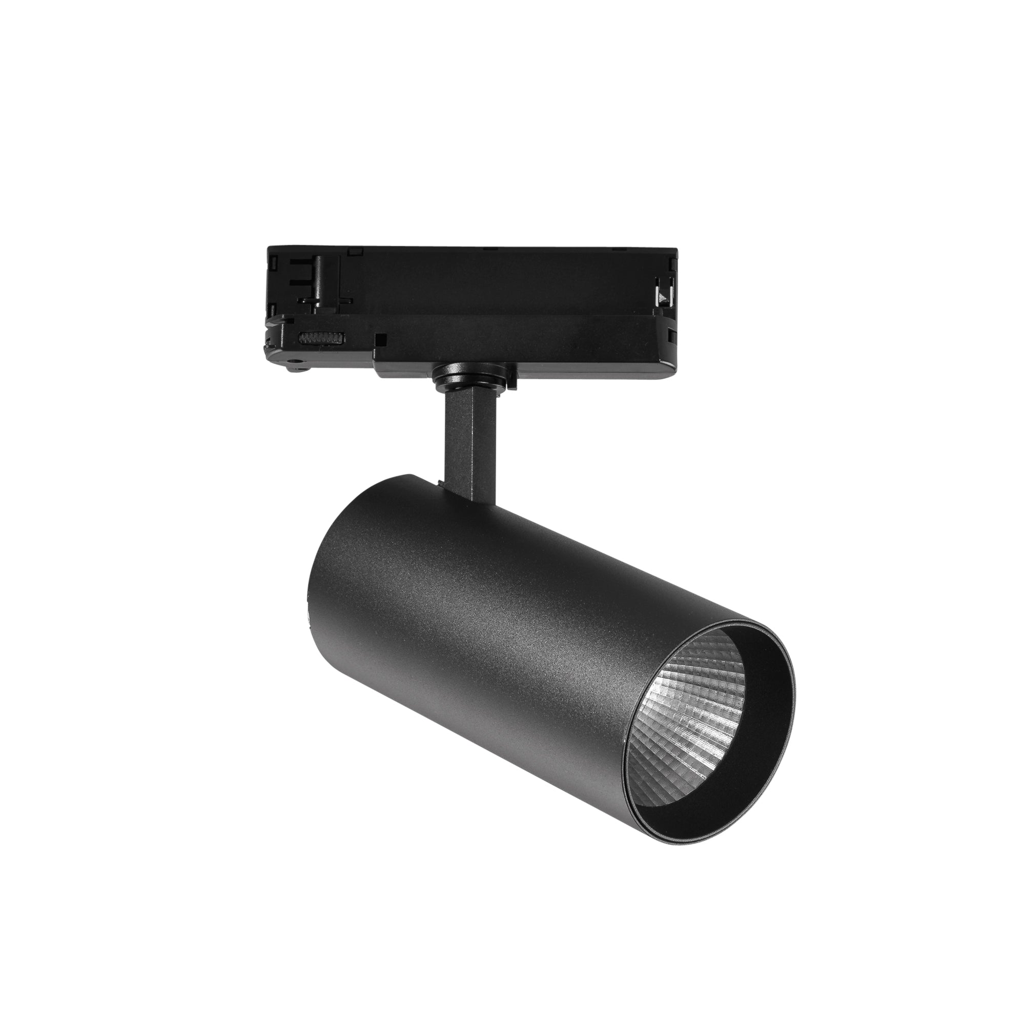 Faro LED JET con adattatore trifase in alluminio nero 40W con funzione CCT