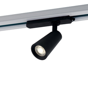 Faro LED KONE nero con adattatore trifase 13W 1300 Lumen 3000K (luce calda)