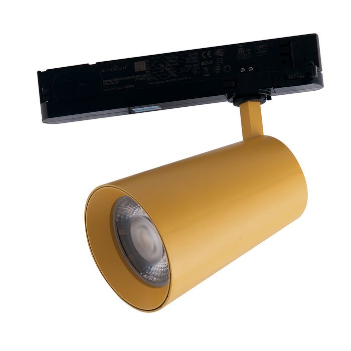 Faro LED KONE giallo con adattatore trifase 24W 2400 Lumen 4000K (luce naturale)