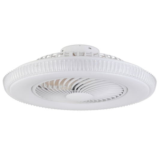 Plafoniera LED LEVANTE 40W con ventilatore estate/inverno 6 velocità  con smart Wi-Fi e telecomando