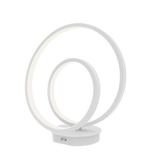 Lampada da tavolo LIEVE in alluminio bianco 15W con interruttore CCT