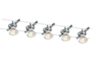 Cavi METRO cromo cinque lampadine MR16