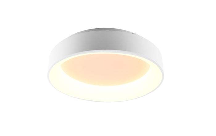 Plafoniera LED NOAH in alluminio bianco 60W con funzione CCT 60 cm.