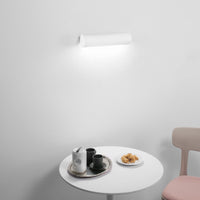 Applique LED ROLLER in gesso bianco verniciabile 7W con luce calda e naturale