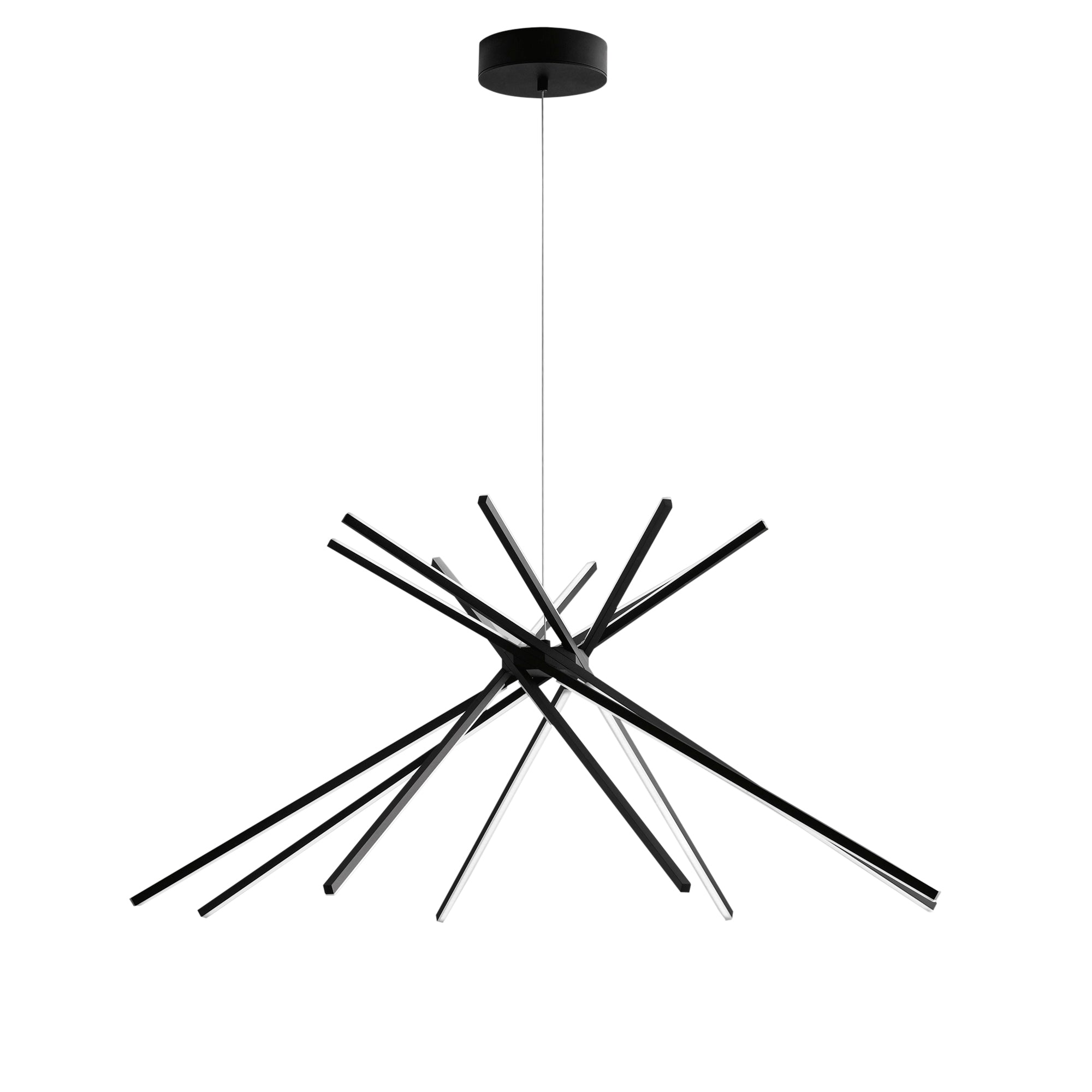 Sospensione SHANGHAI in alluminio nero 56W 4000K (Luce naturale)