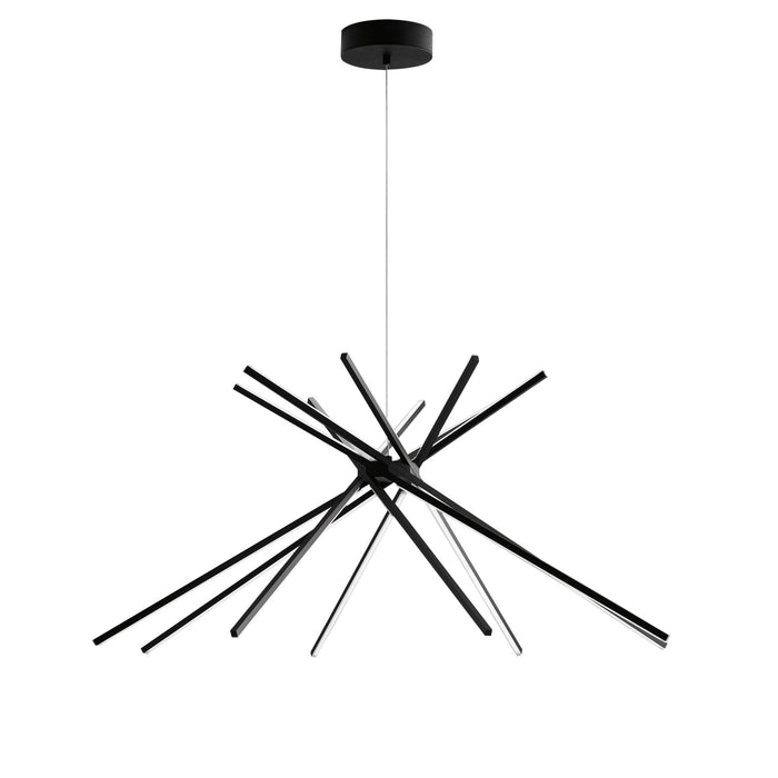 Sospensione SHANGHAI in alluminio nero 56W 4000K (Luce naturale)