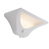 Applique solare LED SKYP in alluminio bianco con sensore di movimento