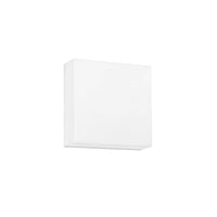 Plafoniera da esterno LED TOGO quadrata bianca 5W con interruttore CCT 25 cm.