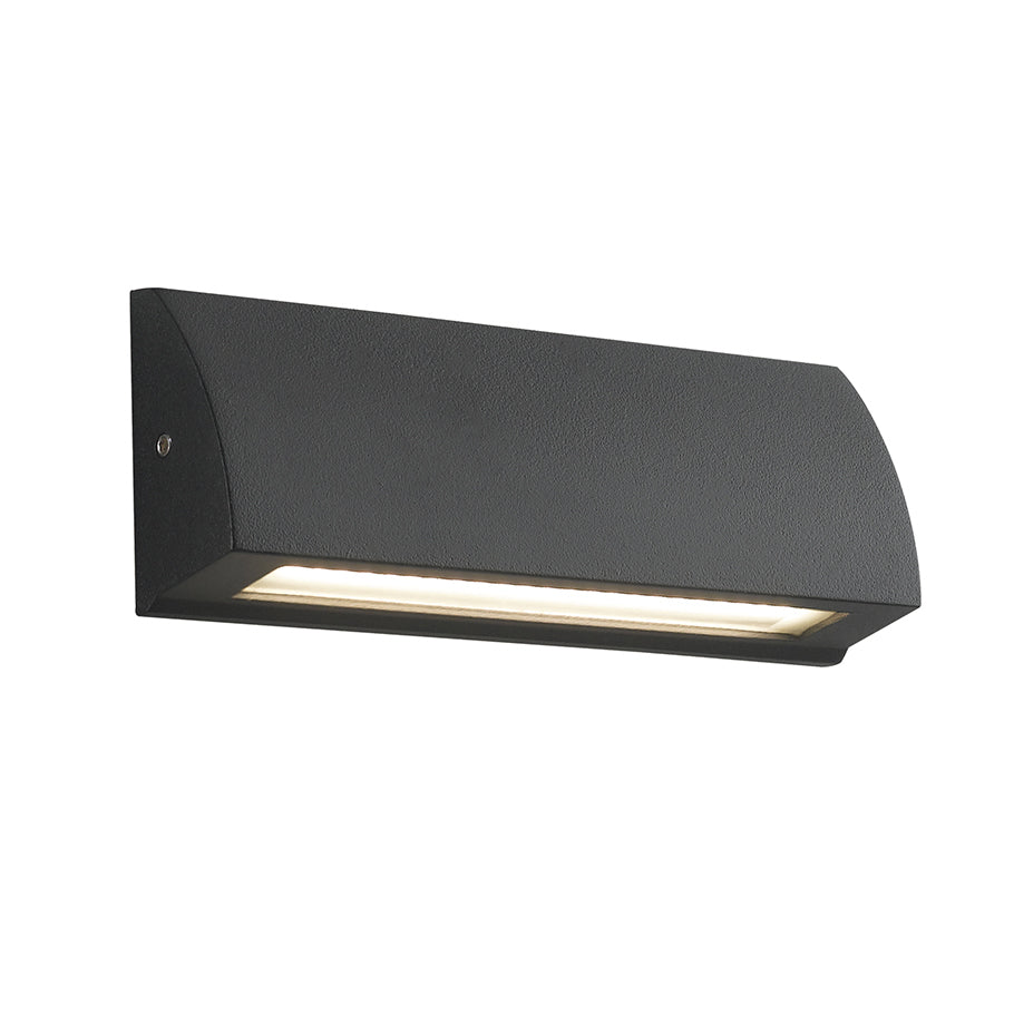 Applique segnapassi LED da esterno SHELBY antracite 6W luce naturale 17 cm.