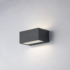 Applique da esterno LED TWIN antracite con luce biemissione 12W 4000K 14 cm.