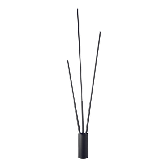 Piantana LED WANDS in metallo nero con funzione CCT 30W 164 cm.