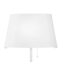 Applique LED WHAROL in metallo bianco e paralume nero 4000K (luce naturale)