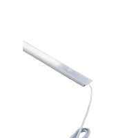 Barra LED LINE in alluminio argento con sensore di movimento 127 cm.