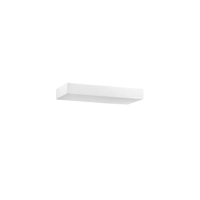 Applique LED EIDOS in metallo bianco con potenza selezionabile CCT 24x15cm