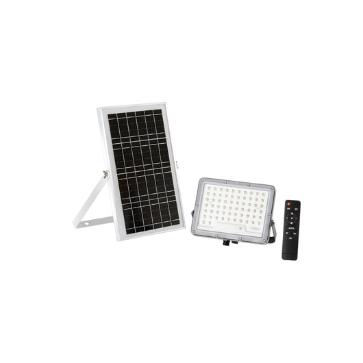 Faro LED GLASER 100W con pannello solare 1200 LM 3000K