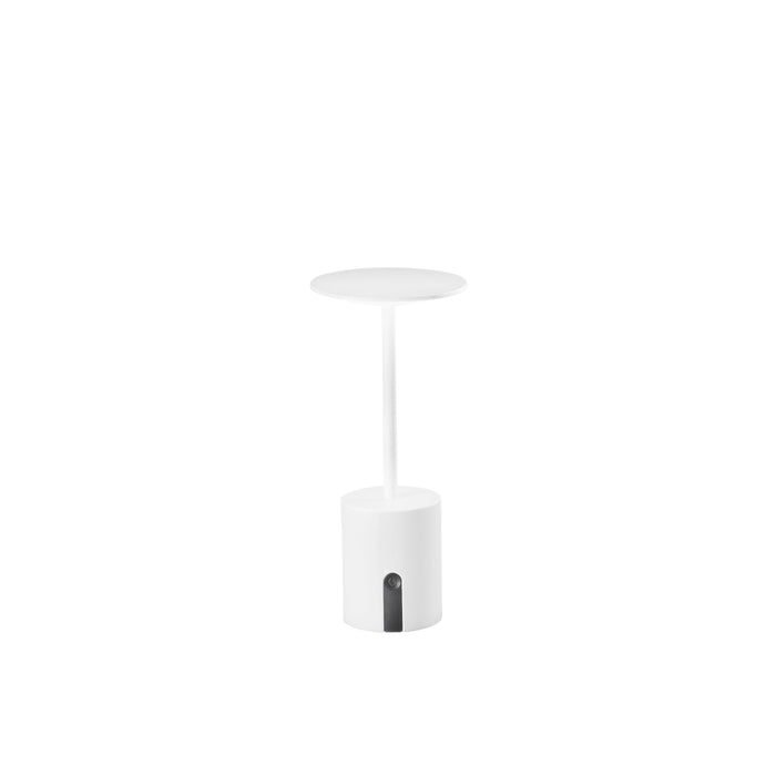 Lampada LED da esterno LIBERTY ricaricabile in metallo bianco 2W 3000K con touch dimmer