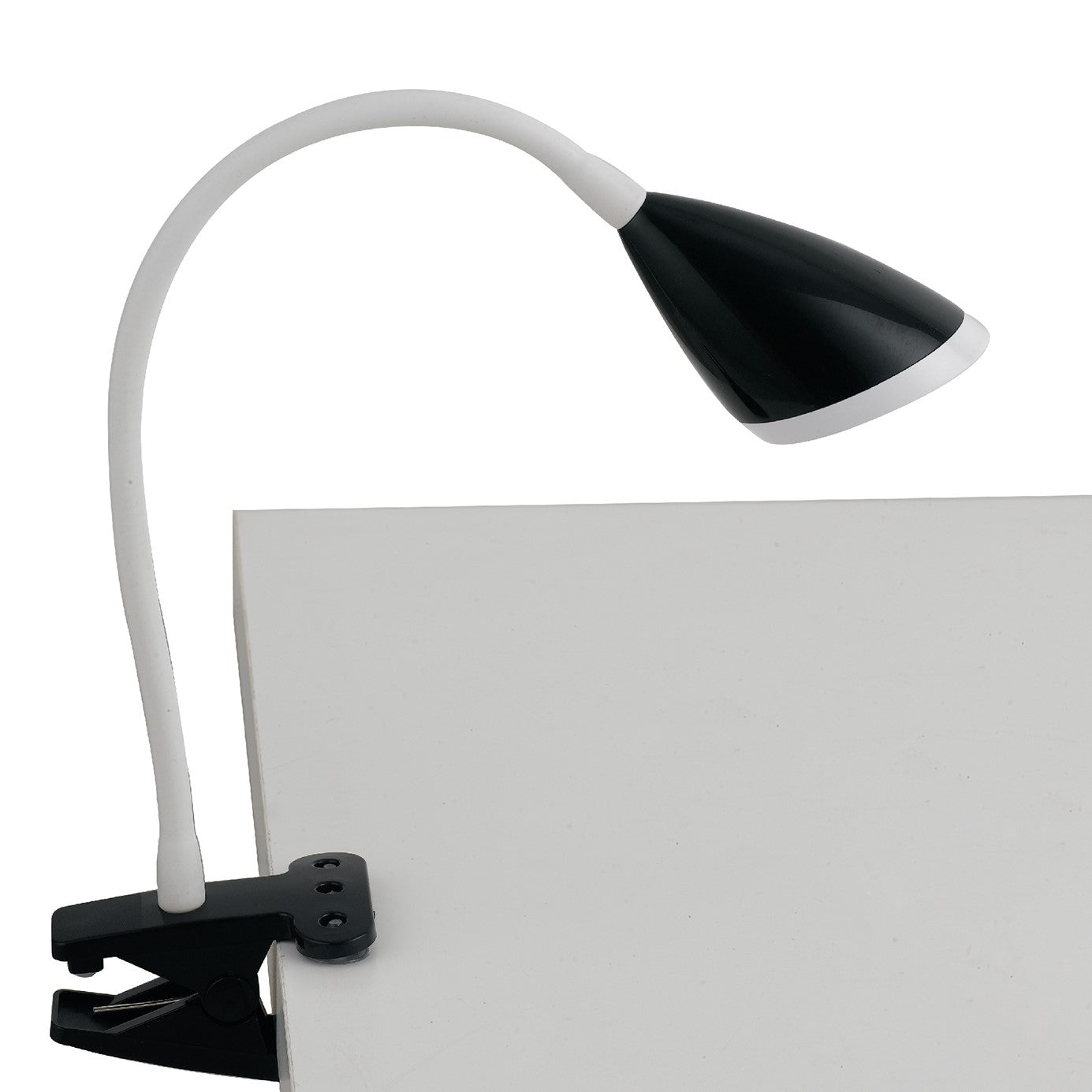 Lampada da lettura LED HEGEL nera con pinza 3,7W 4000K (luce naturale)