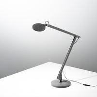 Lampada da lettura LED LOCKE orientabile in metallo grigio luce naturale