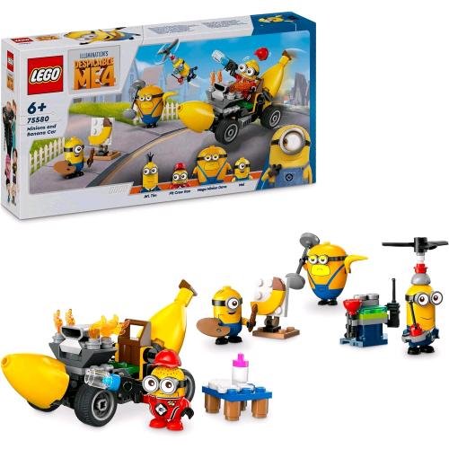 LEGO CATTIVISSIMO ME I MINIONS E L' AUTO BANANA CON 4 PERSONAGGI E ACCESSORI