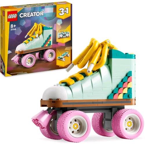 LEGO CREATOR 3 IN 1 PATTINI A ROTELLE RETRÃƒâ€™ TRASFORMABILE IN MINI SKATEBOARD O RADIO