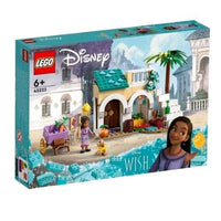 LEGO DISNEY WISH ASHA NELLA CITTA' DI ROSAS CON MINI BAMBOLA E 2 PERSONAGGI