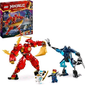 LEGO NINJAGO MECH ELEMENTO FUOCO DI KAI CON 2 ACTION FIGURE SNODABILI E 4 MINIFIGURE